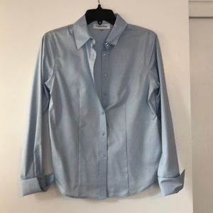 Light blue button down long sleeve shirt